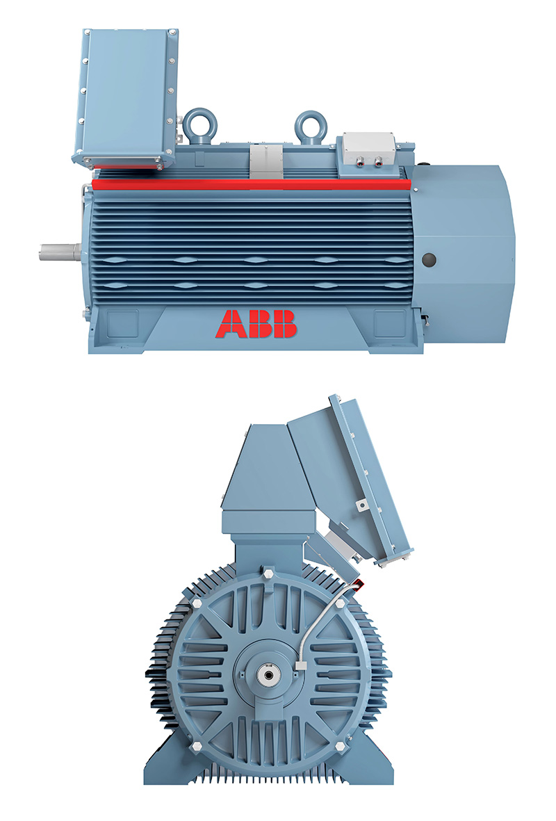 Двигатель высоковольтный асинхронный NEMA с ребристым охлаждением ABB G 50 2 B (3AFP9134459) Электродвигатели